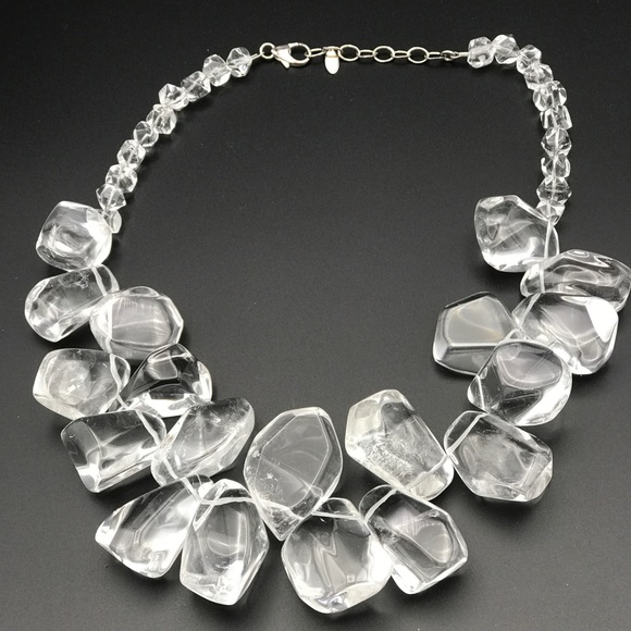 Deb Guyot Jewelry - Crystal Rock Quartz and Sterling Silver Necklace